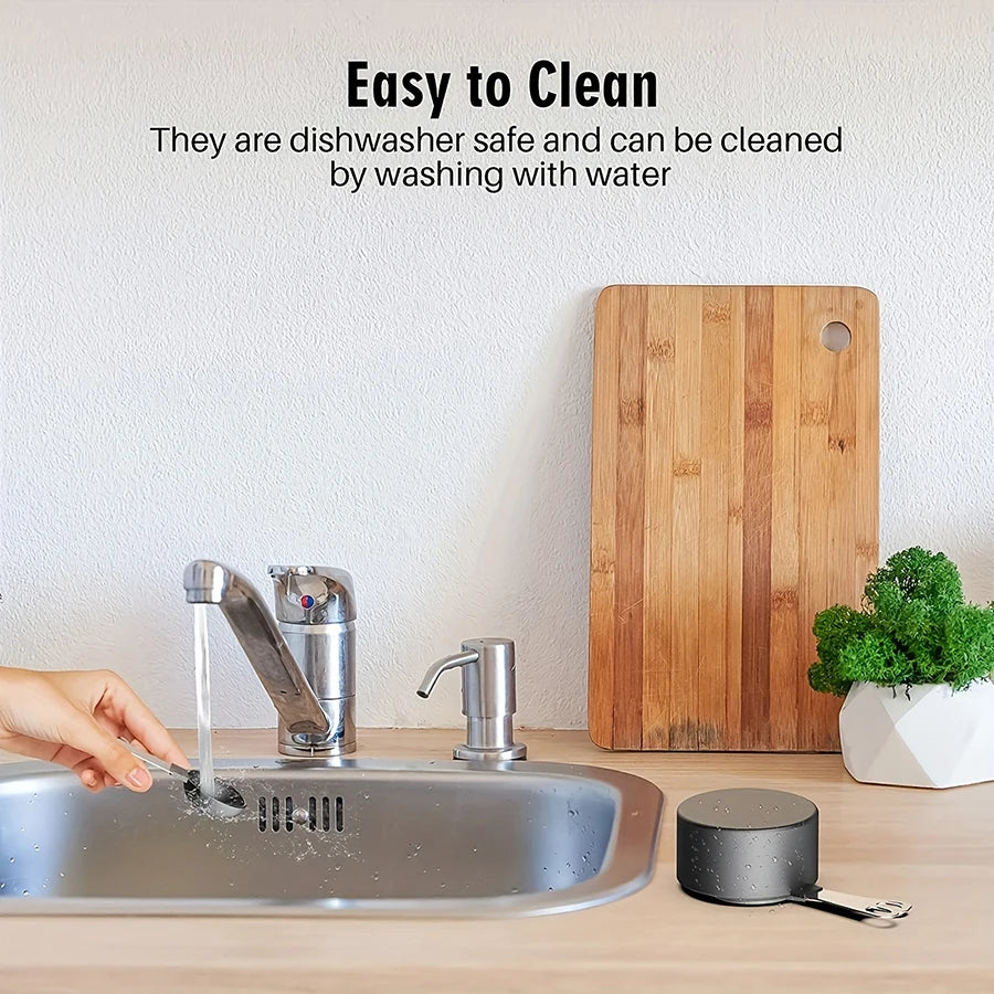 Plastic Measuring Cups & Spoons Set (4/8 PCS) – Stainless Steel Handles