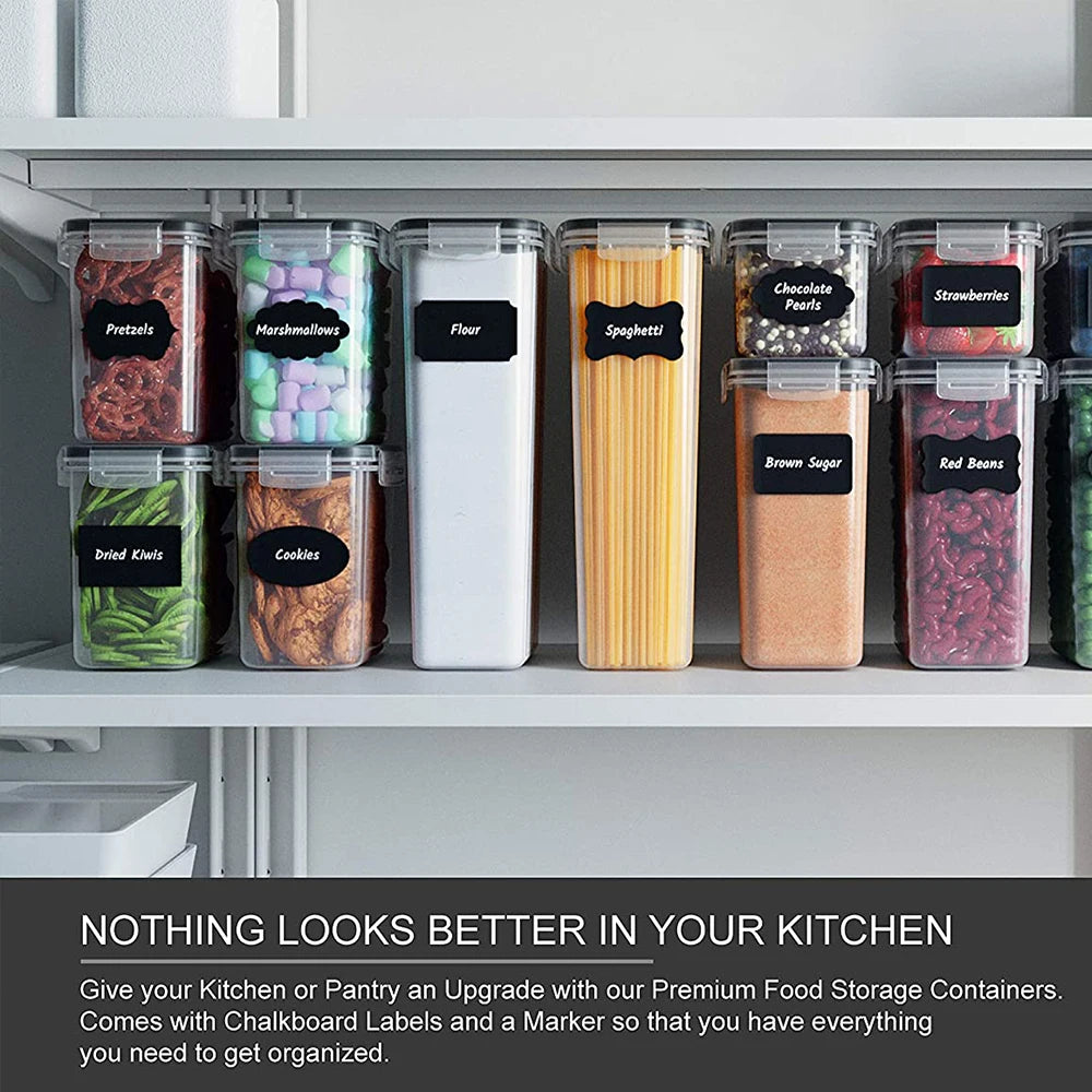 5-Piece Food Storage Container Set with Lids for Kitchen and Refrigerator