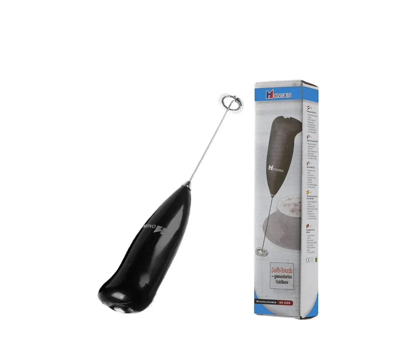 Handheld Electric Milk Frother & Mixer – Portable Coffee Foamer & Egg Beater
