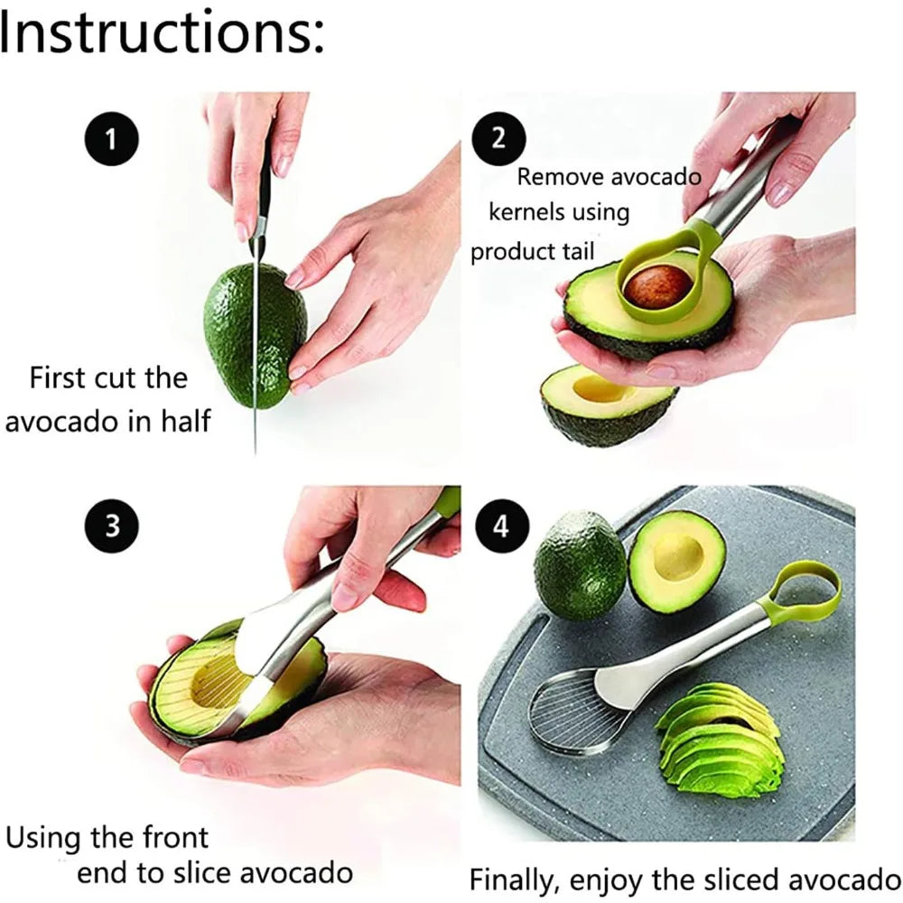 Avocado Knife & Peeler, Small Efficient Tool for Slicing and Salad Prep