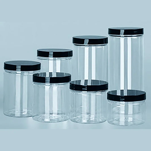 Clear Plastic Sealed Storage Can with Lid, Food-Grade Container