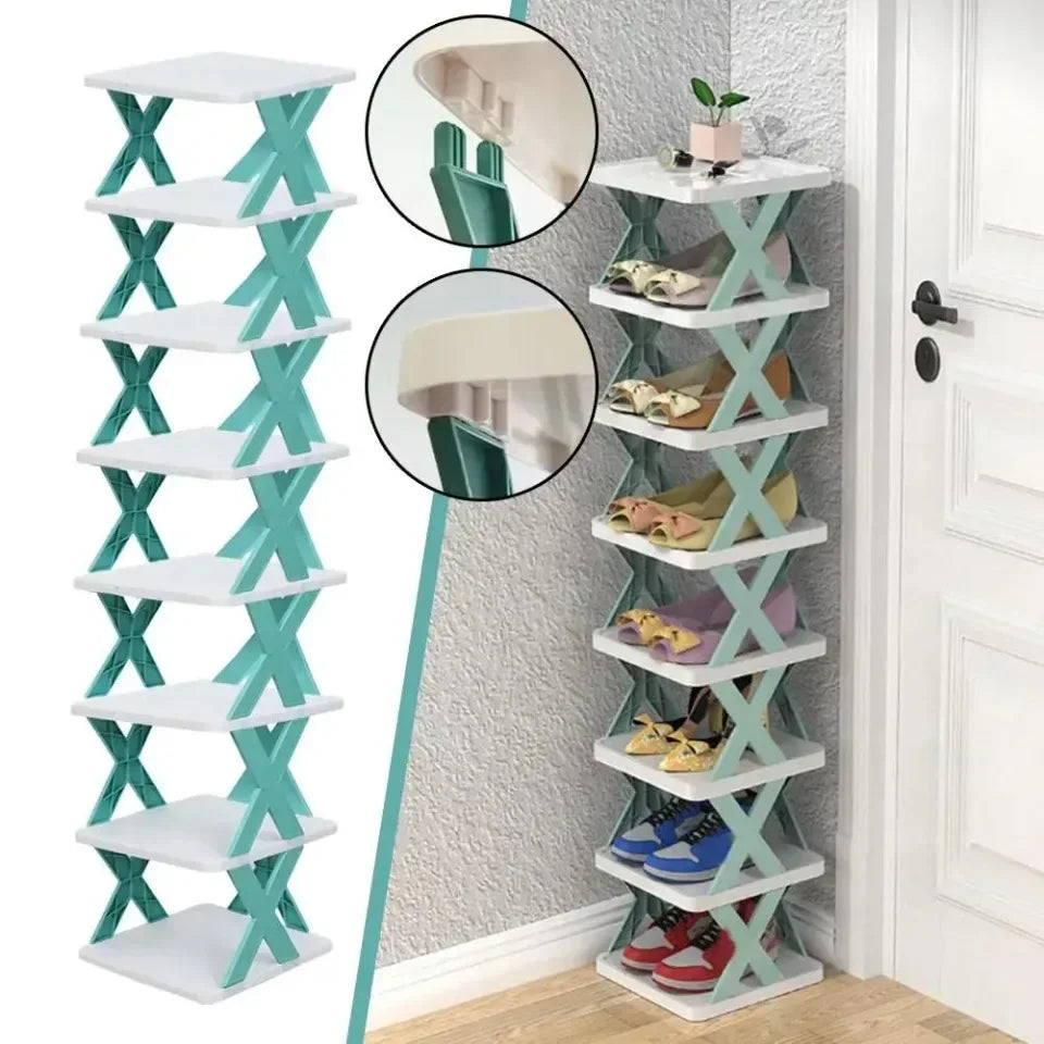Multi-Layer Detachable Shoe Rack Organizer for Bedroom Storage