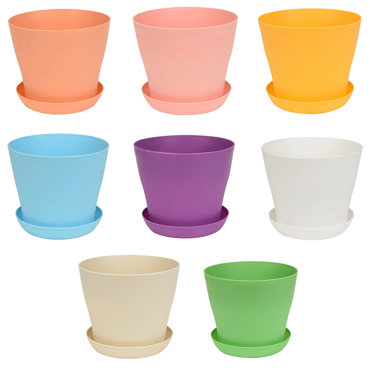 Mini Candy Colour Round Flower Pots for Succulents – Home & Office Décor