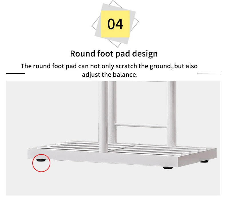 Cordial Shining 6-8 Layer Iron Plant Storage Rack for Home & Garden