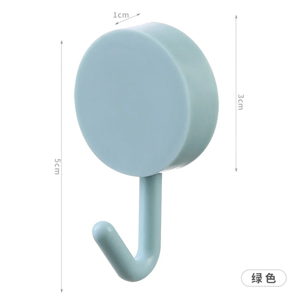 10PCS Self-Adhesive Wall Hooks for Coat, Bag, Towel, and Home Storage