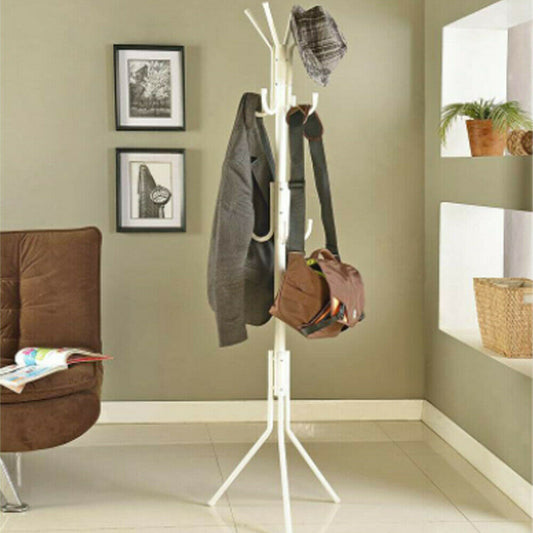 Coat, Hat and Umbrella Stand - Floor Rack with Hooks