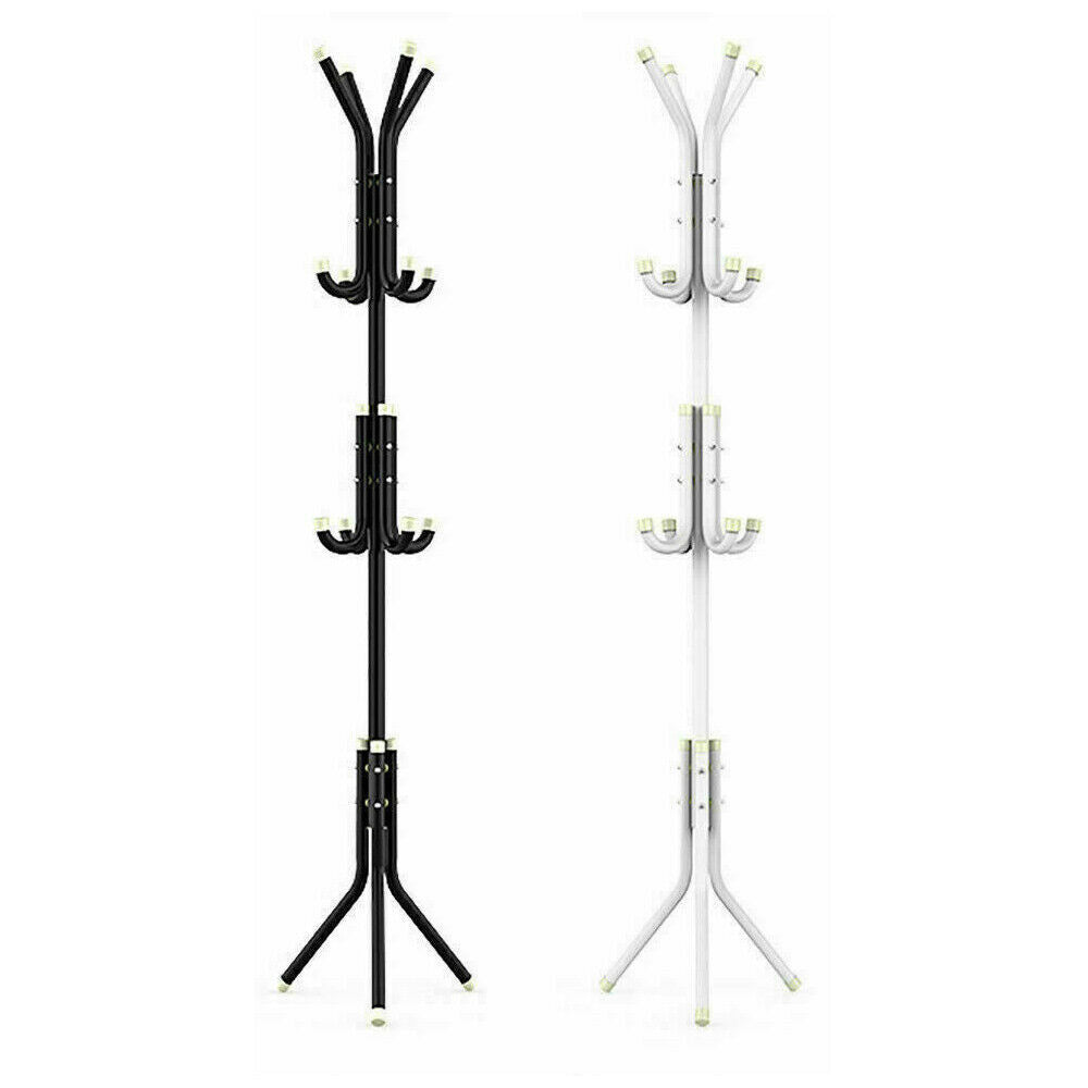 Coat, Hat and Umbrella Stand - Floor Rack with Hooks
