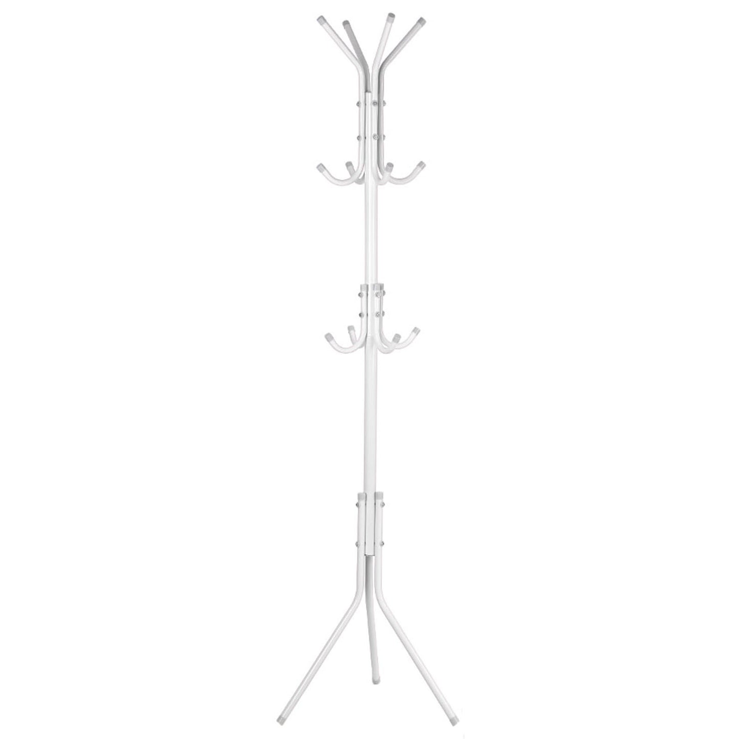 Black Metal Coat and Hat Rack Stand – Multi-Hook Organizer