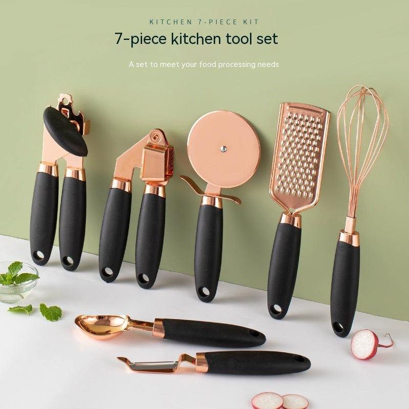 Copper-Plated Kitchen Peeler Gadget Set