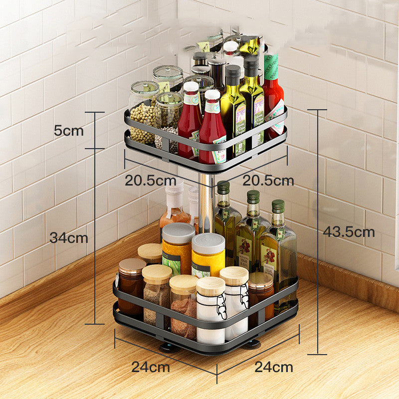 Multi-Use Rotating Kitchen Seasoning Organizer