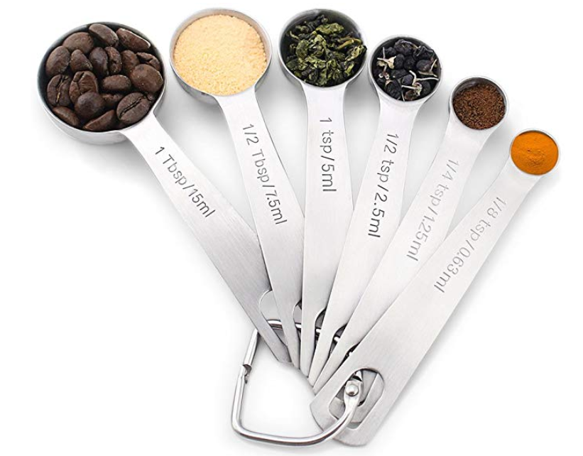 Stainless Steel Kitchen Seasoning Spoon Set with Measuring Function