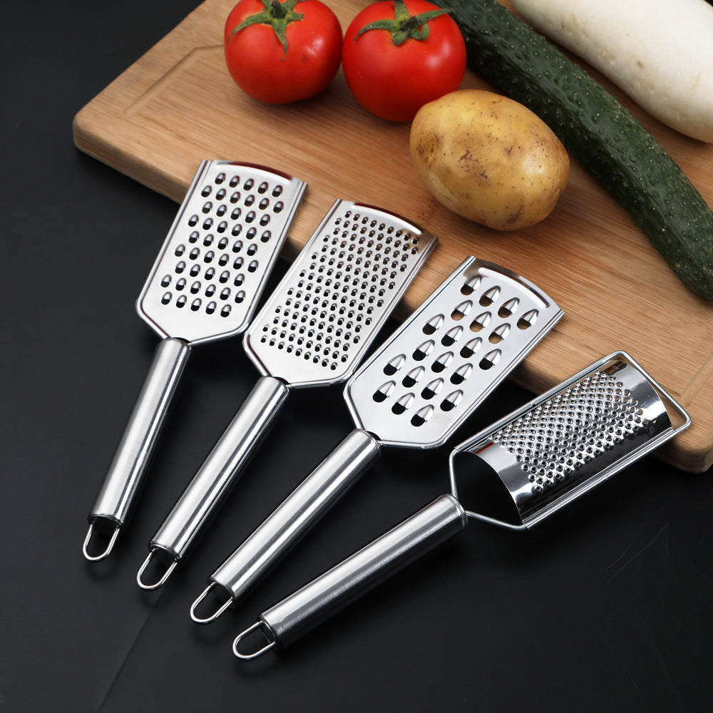 Multi-Functional Stainless Steel Grater for Cheese, Ginger, and Vegetables