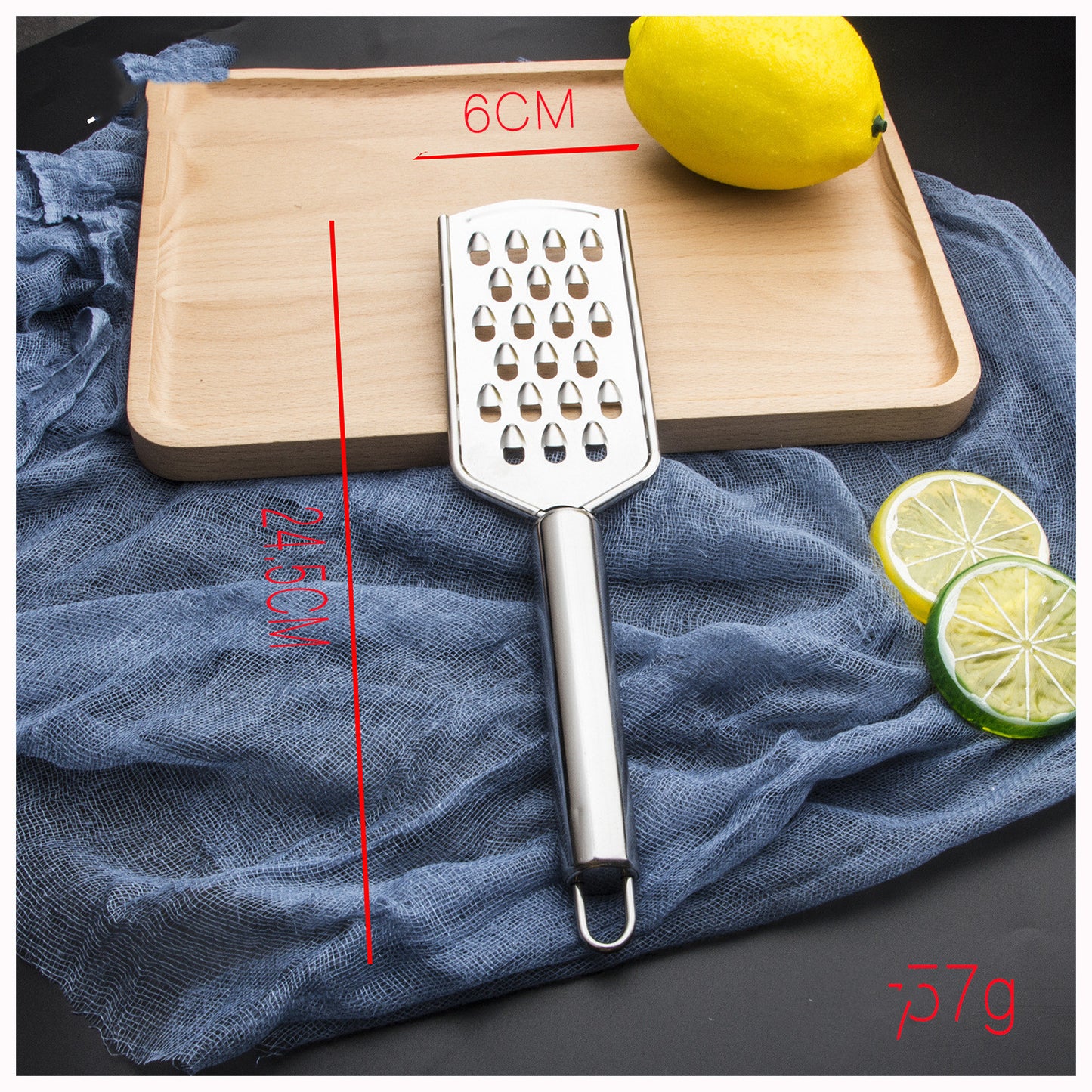 Multi-Functional Stainless Steel Grater for Cheese, Ginger, and Vegetables