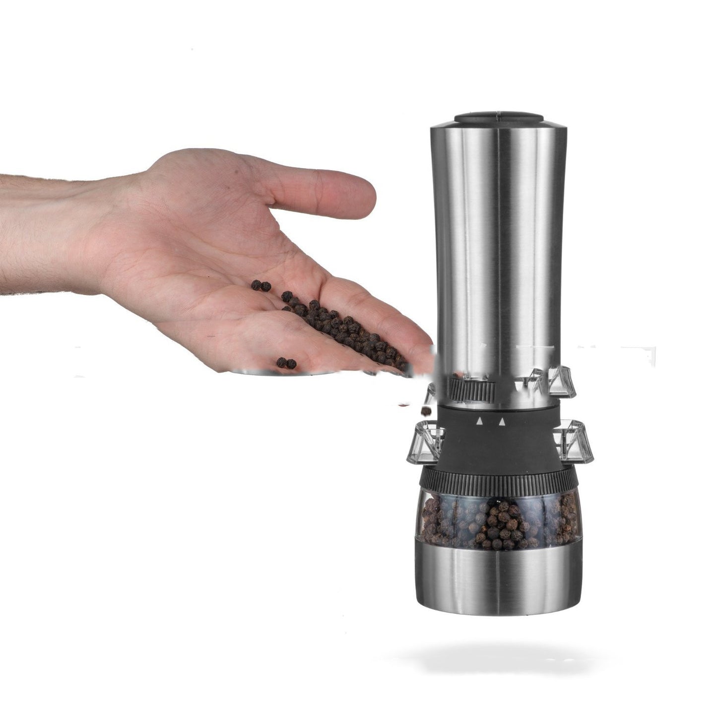 2-in-1 Portable Stainless Steel Pepper Grinder - Essential Kitchen Tool