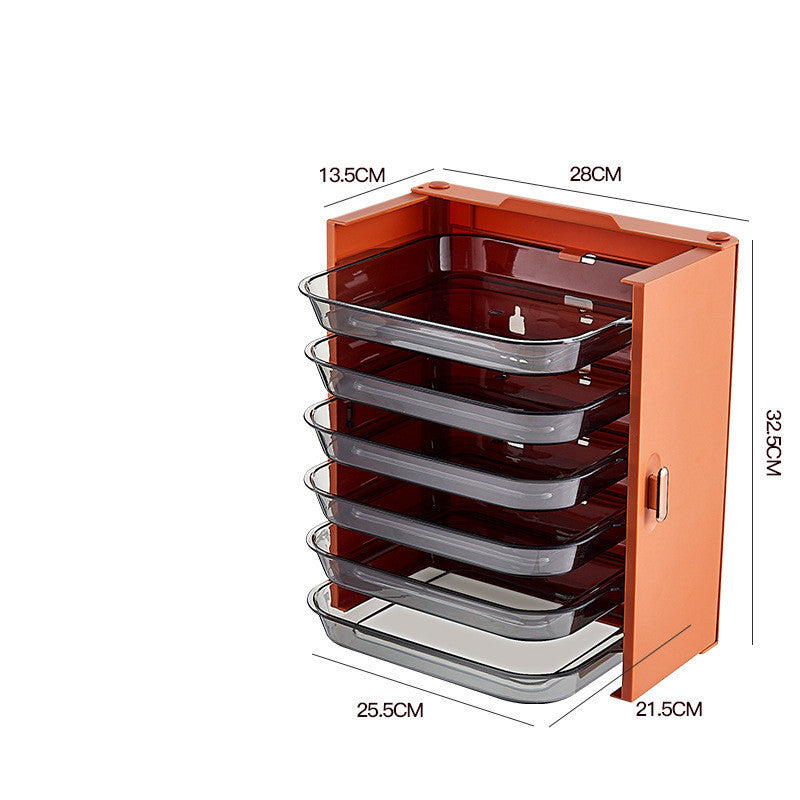 Perforation-Free Multi-Layer Rack for Kitchen Organization and Side Dish Storage