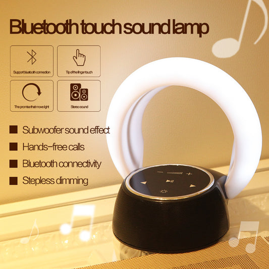 Multifunctional Bluetooth Subwoofer Desk Lamp with LED, Touch Control, and Night Light