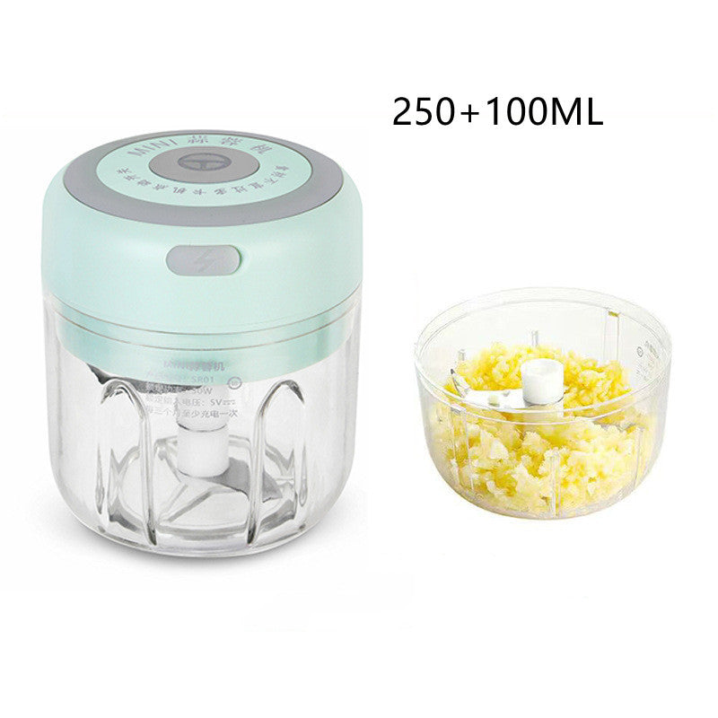 Compact Electric Garlic Chopper & USB Charging Ginger Masher – Durable Chili & Vegetable Crusher Kitchen Tool