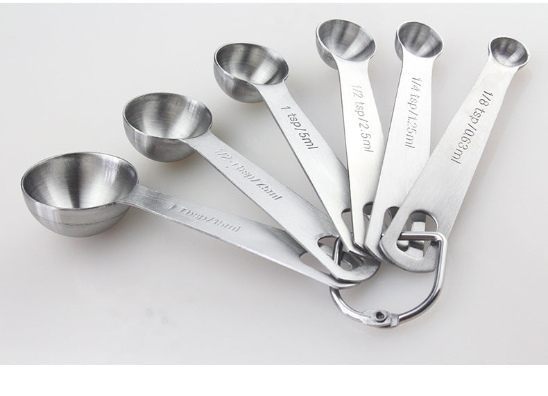 Stainless Steel Kitchen Seasoning Spoon Set with Measuring Function