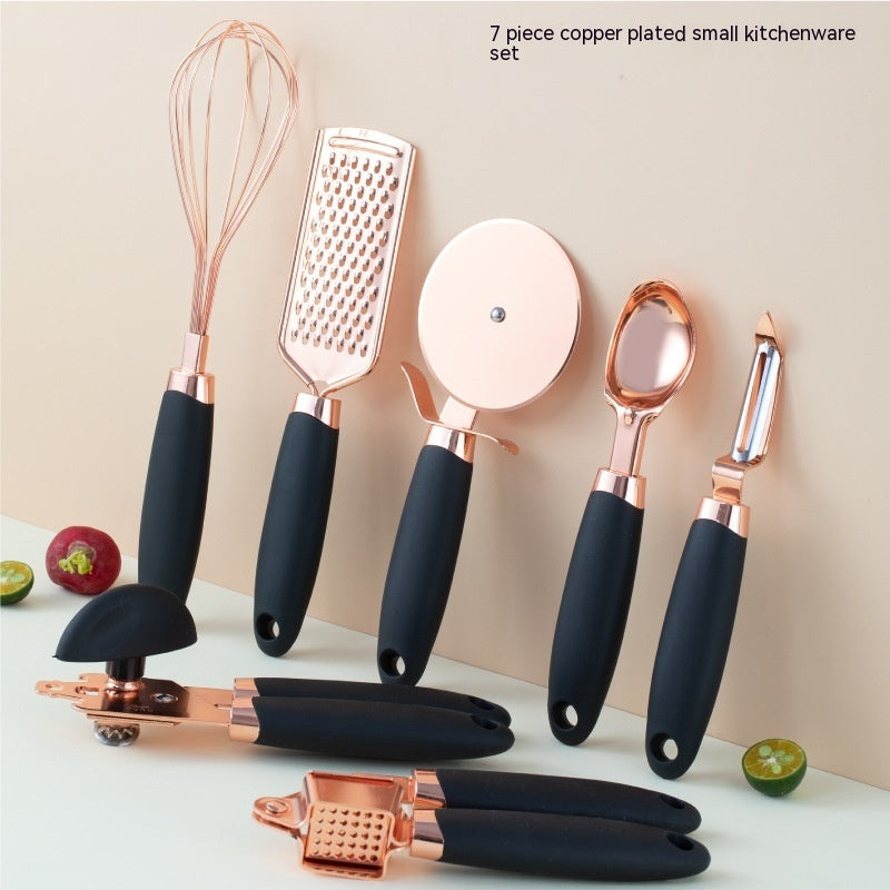 Copper-Plated Kitchen Peeler Gadget Set