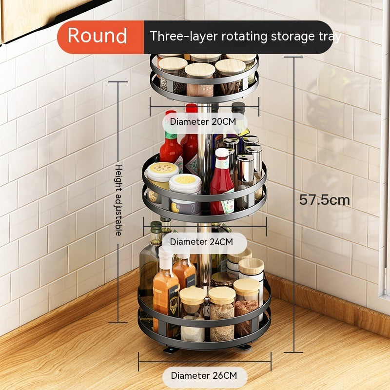 Multi-Use Rotating Kitchen Seasoning Organizer