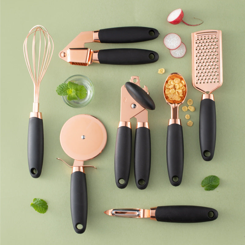 Copper-Plated Kitchen Peeler Gadget Set