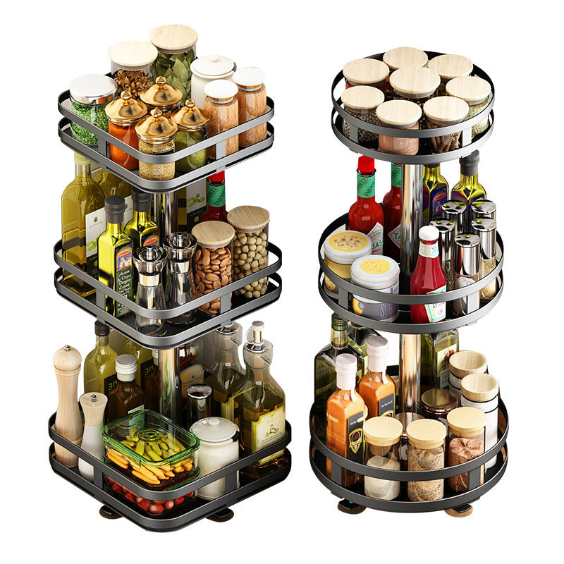 Multi-Use Rotating Kitchen Seasoning Organizer