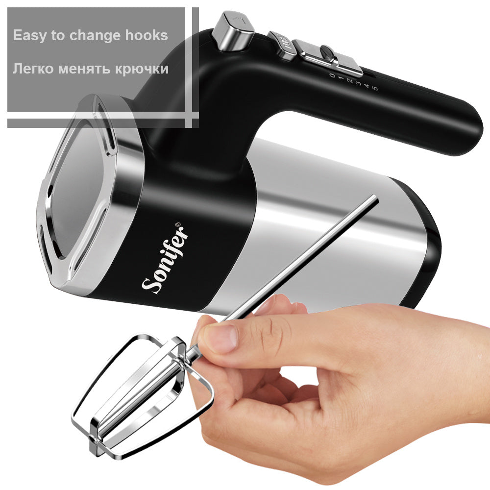 5-Speed 500W High-Power Electric Hand Mixer: Blender, Dough Mixer, Egg Beater for 220V Kitchens