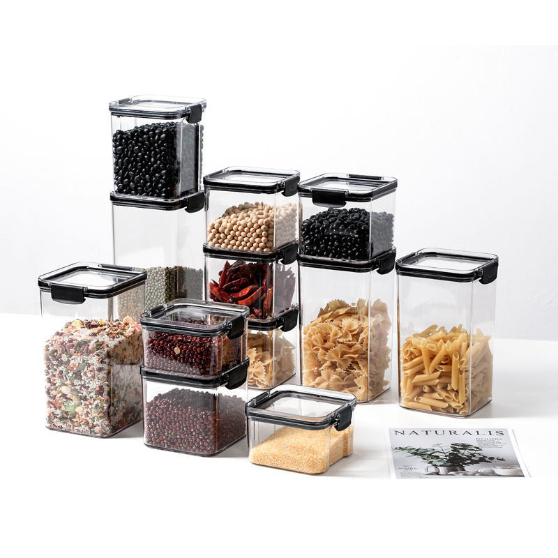 Set of 8 BPA-Free Airtight Plastic Containers for Grains