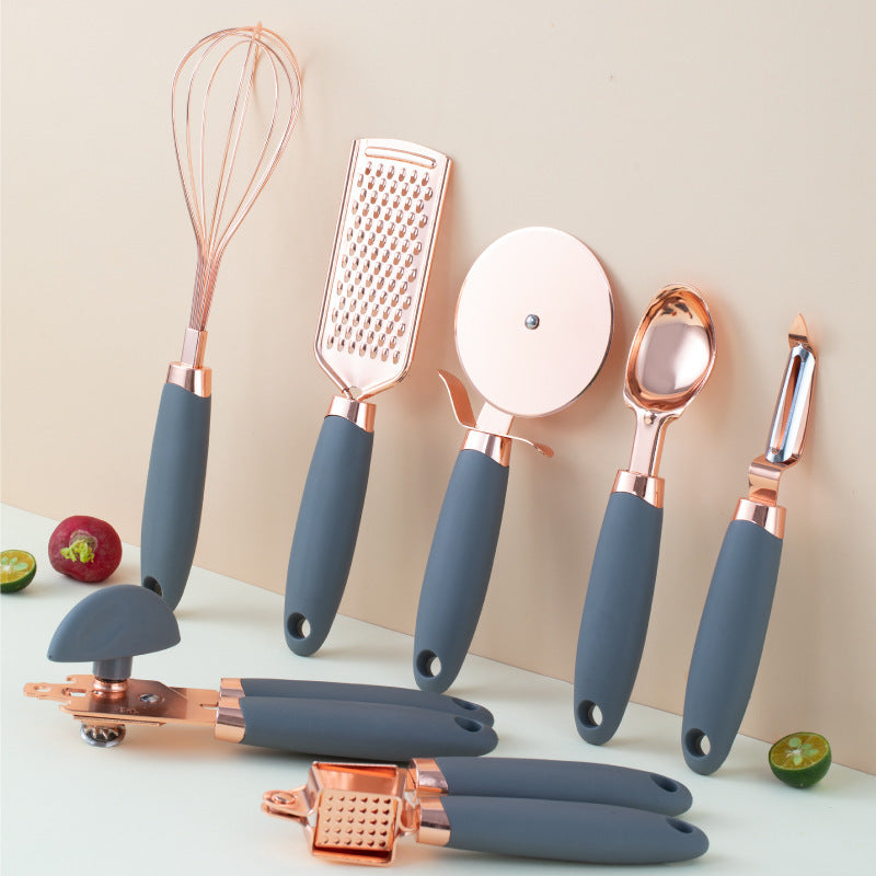 Copper-Plated Kitchen Peeler Gadget Set