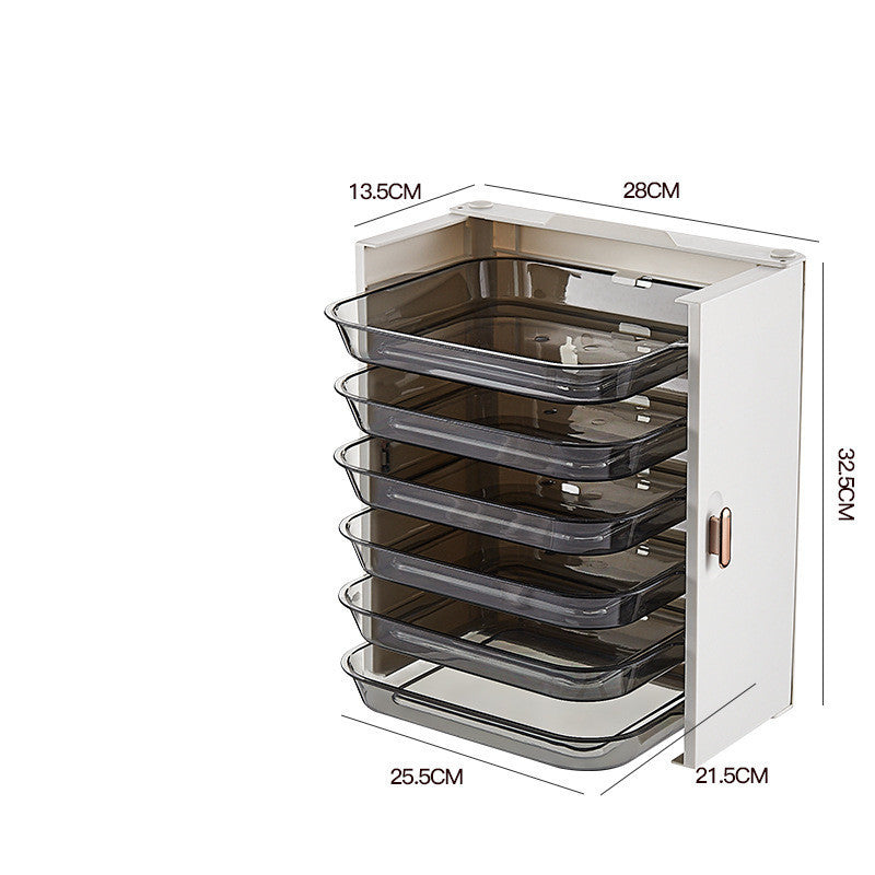 Perforation-Free Multi-Layer Rack for Kitchen Organization and Side Dish Storage