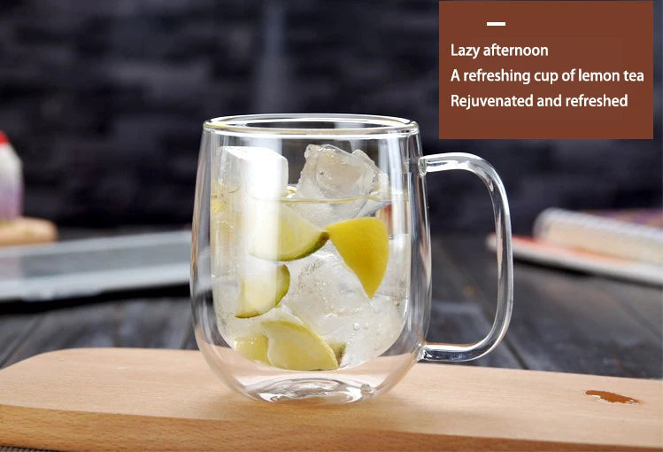 1–6PCS 80–450ML Double Wall Heat-Resistant Glass and Cups