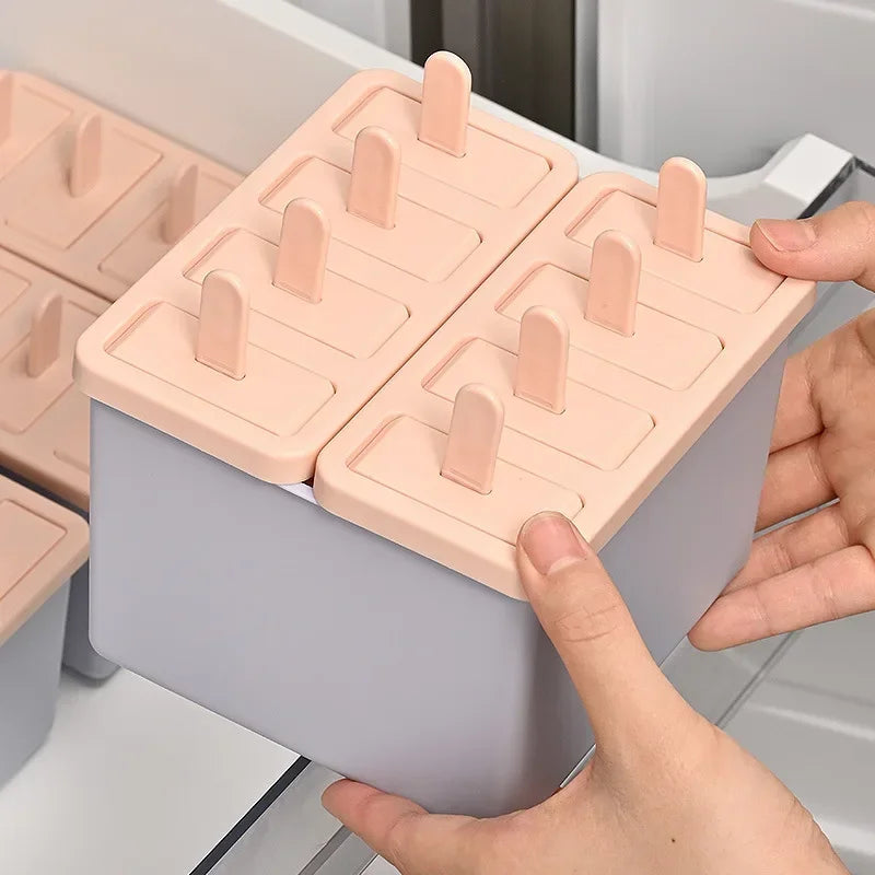 Homemade Popsicle Mold Set with Lid – Food Grade Ice Cream Maker