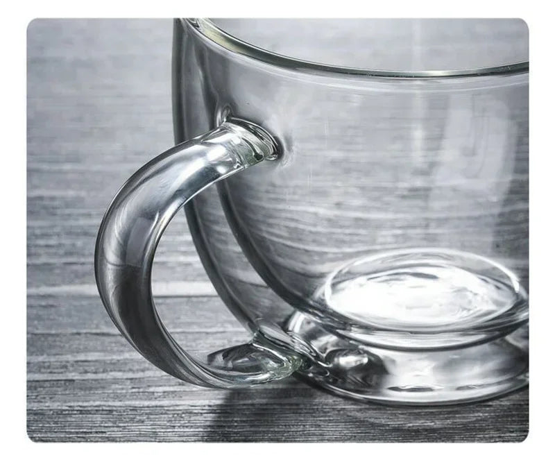 150–350ml Double Wall Heat Resistant Borosilicate Glass Mug