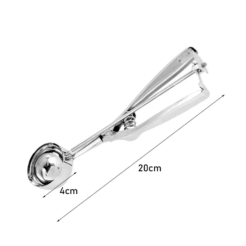 Multi-Style Stainless Steel Ice Cream & Ice Cube Scoop Mould