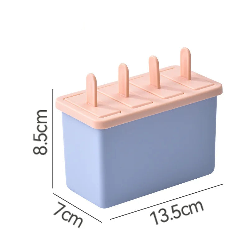 Homemade Popsicle Mold Set with Lid – Food Grade Ice Cream Maker