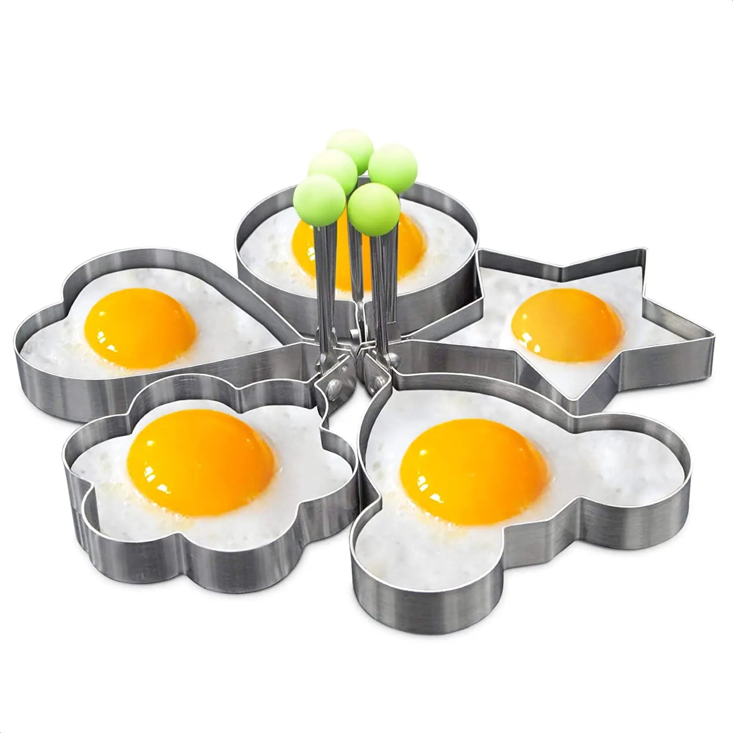 Stainless Steel Heart Egg & Pancake Mould Kitchen Gadget