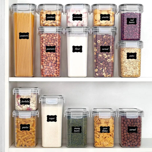 5-Piece Food Storage Container Set with Lids for Kitchen and Refrigerator