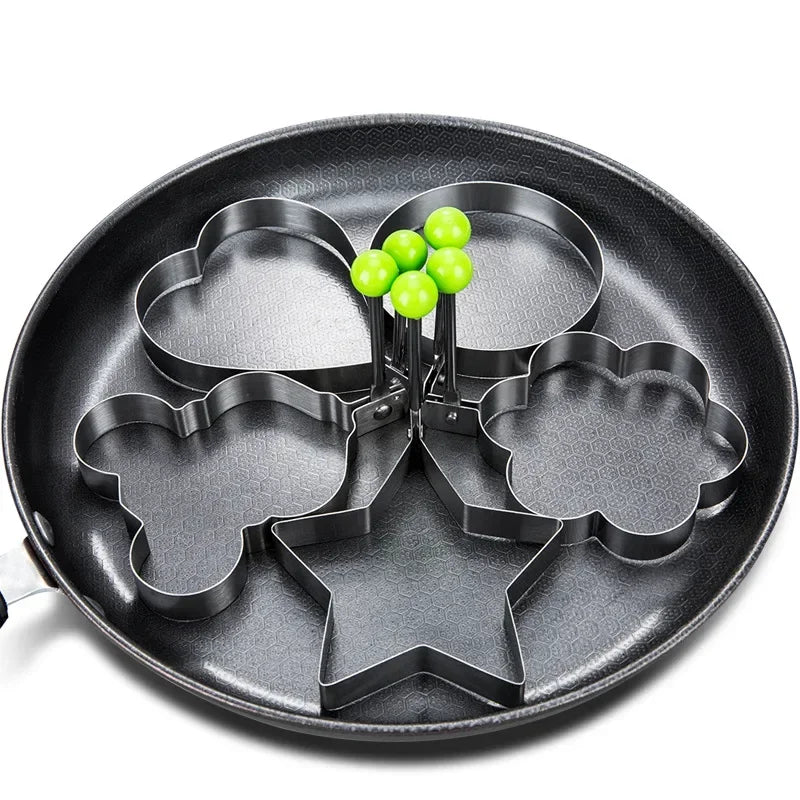Stainless Steel Heart Egg & Pancake Mould Kitchen Gadget