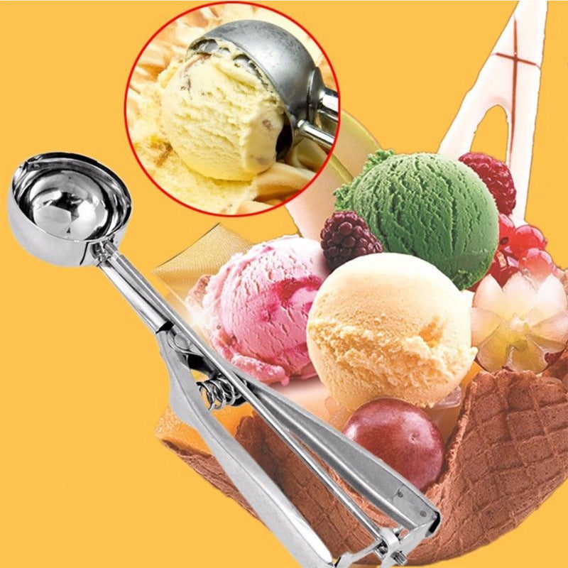 Multi-Style Stainless Steel Ice Cream & Ice Cube Scoop Mould