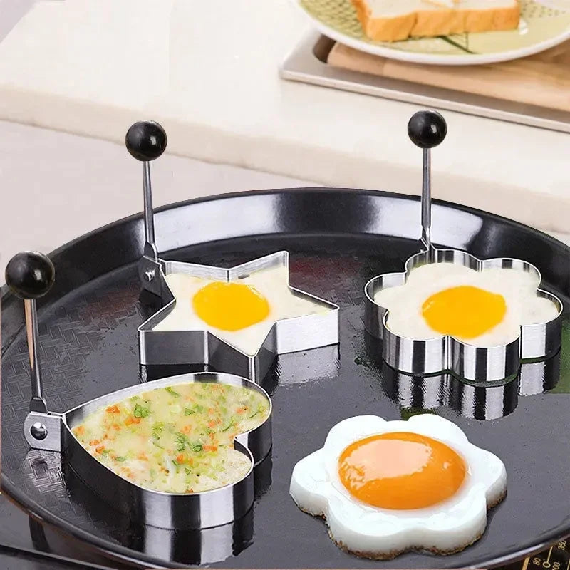 Stainless Steel Heart Egg & Pancake Mould Kitchen Gadget