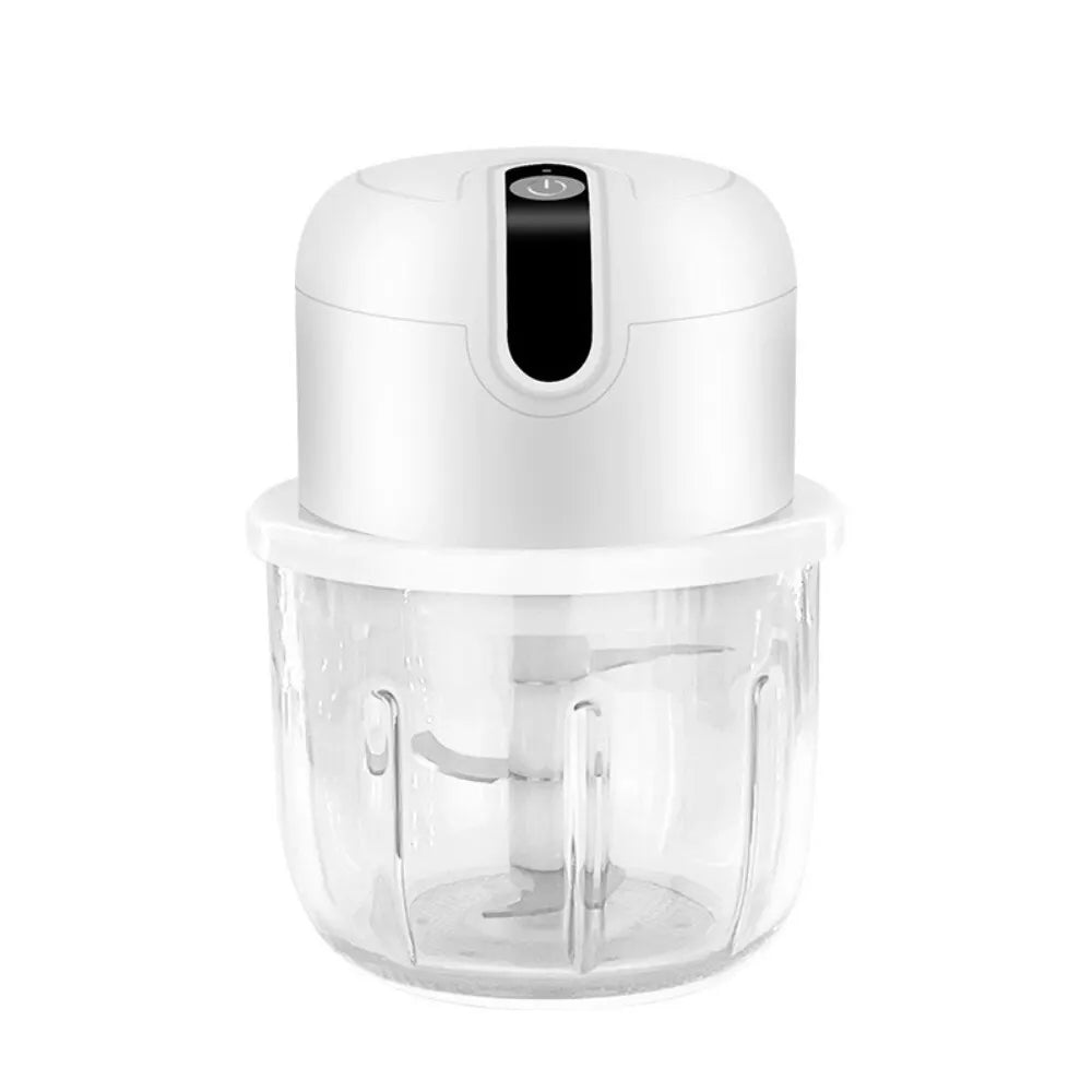 Portable Electric Mini Chopper – USB Rechargeable Garlic & Meat Grinder