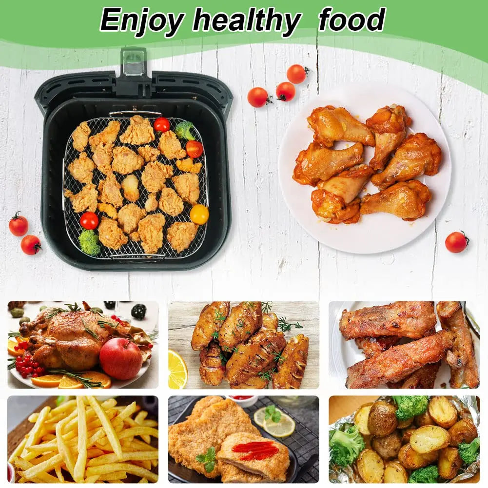 Air Fryer Baking Rack – Metal Grill for Cosori, Vortex & More