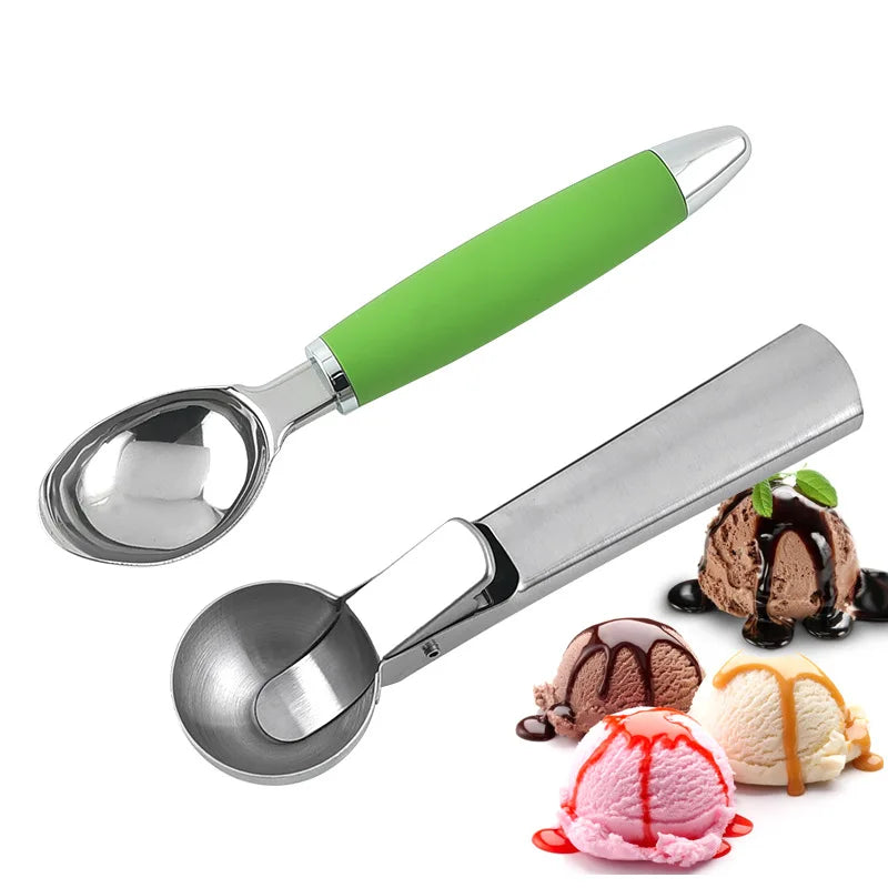 Multi-Style Stainless Steel Ice Cream & Ice Cube Scoop Mould