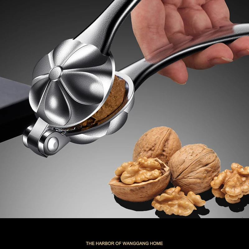 Chestnut & Walnut Stainless Steel Shell Opener Nut Cracker Kitchen Tool
