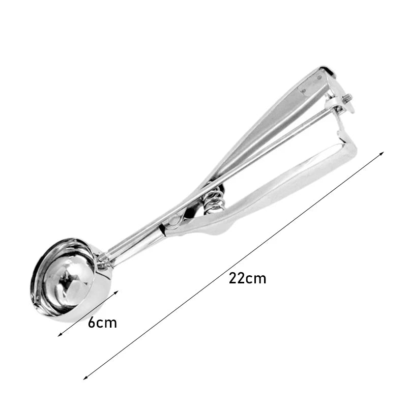 Multi-Style Stainless Steel Ice Cream & Ice Cube Scoop Mould