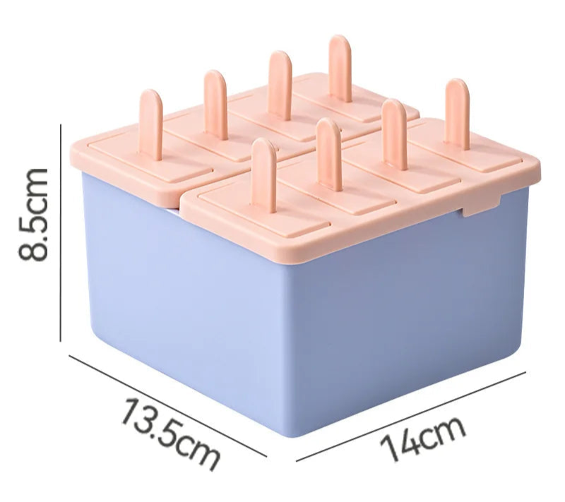 Homemade Popsicle Mold Set with Lid – Food Grade Ice Cream Maker