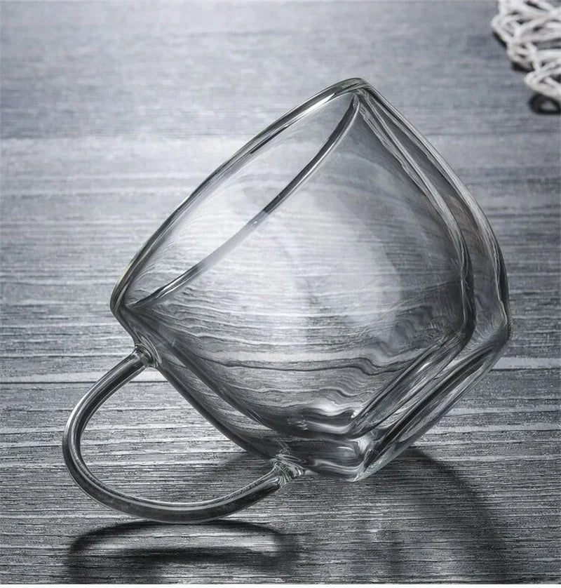 150–350ml Double Wall Heat Resistant Borosilicate Glass Mug