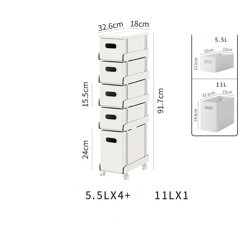 Space-Saving Multi-Story Lockers for Kitchen Corners